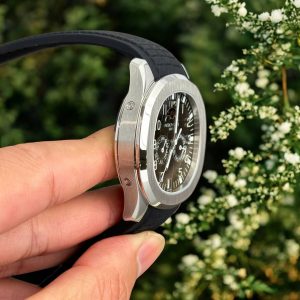 Đồng Hồ Patek Philippe Aquanaut 5261 Rep 1 1 Mặt Số Đen Dây Cao Su 40mm (2)