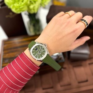 Đồng Hồ Patek Philippe Aquanaut 5261G Màu Xanh Lá Cây Replica Cao Cấp Nhất 40mm (3)