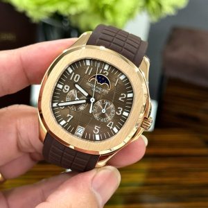 Đồng Hồ Patek Philippe Aquanaut 5261R Mặt Số Chocolate Replica Cao Cấp Nhất 40mm (4)