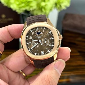Đồng Hồ Patek Philippe Aquanaut 5261R Mặt Số Chocolate Replica Cao Cấp Nhất 40mm (4)