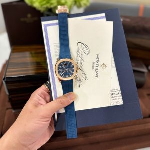 Đồng Hồ Patek Philippe Aquanaut 5261R Màu Xanh Dương Replica Cao Cấp Nhất 40mm (5)