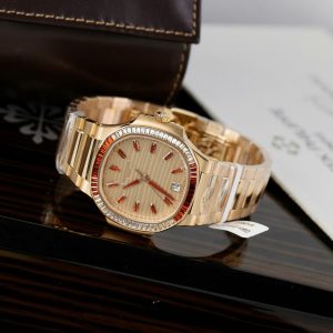 Đồng Hồ Patek Philippe Chế Tác Nautilus 7118-1300R Bọc Vàng Hồng 35 (2)