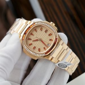 Đồng Hồ Patek Philippe Chế Tác Nautilus 7118-1300R Bọc Vàng Hồng 35 (2)