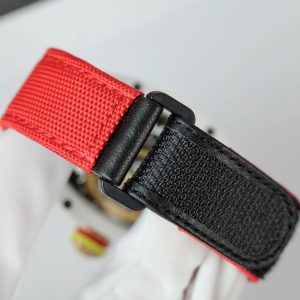 Đồng Hồ Richard Mille Clone 11 RM88 Smiley Vỏ Gốm Trắng Dây Vải Nato 42mm (2)