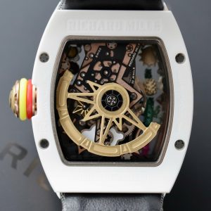 Đồng Hồ Richard Mille Fake 11 RM88 Smiley Dây Vải Nato Màu Xám 42mm (2)
