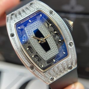 Đồng Hồ Richard Mille RM07-01 Nữ Đính Đá Dây Cao Su Màu Đen Nhà Máy ZF 36mm (1)