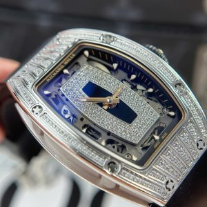 Đồng Hồ Richard Mille RM07-01 Nữ Đính Đá Dây Cao Su Màu Đen Nhà Máy ZF 36mm (1)