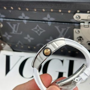 Đồng Hồ Richard Mille RM07-01 Nữ Đính Đá Dây Cao Su Màu Trắng Nhà Máy ZF 36mm (3)