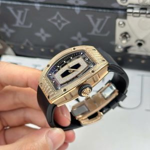 Đồng Hồ Richard Mille RM07-01 Replica 11 Nữ Đính Đá Dây Cao Su Xưởng ZF 36mm (11)