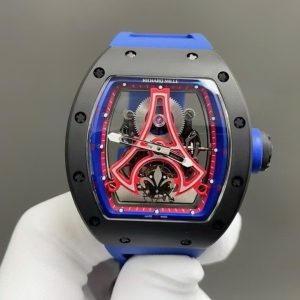 Đồng Hồ Richard Mille RM52-03 Paris Saint-Germain Tourbillon Rep 1 1 Gốm Đen 40x48mm (1)