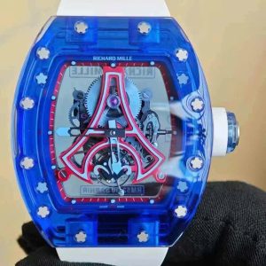 Đồng Hồ Richard Mille RM52-03 Paris Saint-Germain Tourbillon Rep 1 1 Vỏ Sapphire Xanh 40x48mm (1)