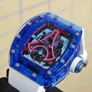 Đồng Hồ Richard Mille RM52-03 Paris Saint-Germain Tourbillon Rep 1 1 Vỏ Sapphire Xanh 40x48mm (1)