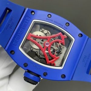 Đồng Hồ Richard Mille RM52-03 Paris Saint-Germain Tourbillon Replica 1 1 Gốm Xanh 40x48mm (1)