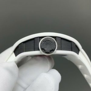 Đồng Hồ Richard Mille RM52-03 Paris Saint-Germain Tourbillon Replica Gốm Trắng 40x48mm (1)