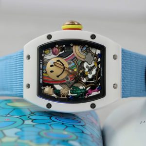 Đồng Hồ Richard Mille Rep 11 Cao Cấp RM88 Smiley Dây Vải Nato Màu Xanh 42mm (2)