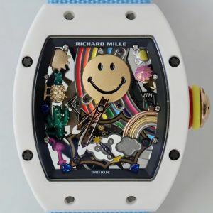 Đồng Hồ Richard Mille Rep 11 Cao Cấp RM88 Smiley Dây Vải Nato Màu Xanh 42mm (2)