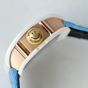 Đồng Hồ Richard Mille Rep 11 Cao Cấp RM88 Smiley Dây Vải Nato Màu Xanh 42mm (2)