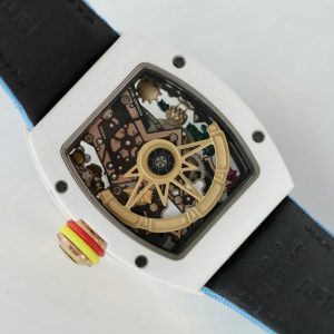 Đồng Hồ Richard Mille Rep 11 Cao Cấp RM88 Smiley Dây Vải Nato Màu Xanh 42mm (2)