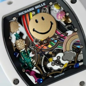 Đồng Hồ Richard Mille Rep 11 Cao Cấp RM88 Smiley Dây Vải Nato Màu Xanh 42mm (2)