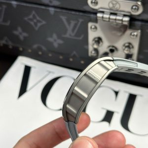 Đồng Hồ Richard Mille Replica 11 RM055 Bubba Watson Grey Ceramic Dây Cao Su Nhà Máy ZF 42.7x49 (1)