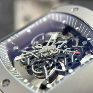 Đồng Hồ Richard Mille Replica 11 RM055 Bubba Watson Grey Ceramic Dây Cao Su Nhà Máy ZF 42.7x49 (1)
