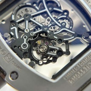 Đồng Hồ Richard Mille Replica 11 RM055 Bubba Watson Grey Ceramic Dây Cao Su Nhà Máy ZF 42.7x49 (1)