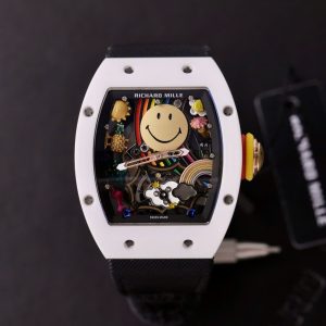 Đồng Hồ Richard Mille Replica 11 RM88 Smiley Dây Vải Nato 42mm (1)