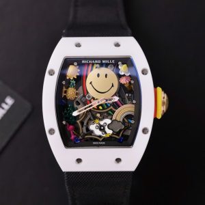 Đồng Hồ Richard Mille Replica 11 RM88 Smiley Dây Vải Nato 42mm (1)