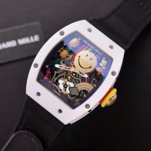 Đồng Hồ Richard Mille Replica 11 RM88 Smiley Dây Vải Nato 42mm (1)