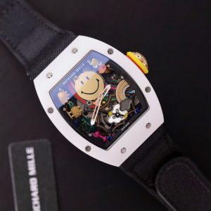 Đồng Hồ Richard Mille Replica 11 RM88 Smiley Dây Vải Nato 42mm (1)