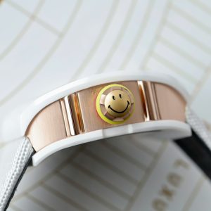 Đồng Hồ Richard Mille Replica Cao Cấp RM88 Smiley Vỏ Gốm Trắng 42mm (2)