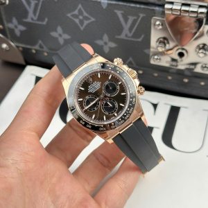 Đồng Hồ Rolex Cosmograph Daytona 126515 Fake 11 Mặt Chocolate Dây Cao Su THB 40mm (2)