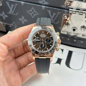 Đồng Hồ Rolex Cosmograph Daytona 126515 Fake 11 Mặt Chocolate Dây Cao Su THB 40mm (2)