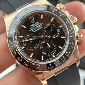 Đồng Hồ Rolex Cosmograph Daytona 126515 Fake 11 Mặt Chocolate Dây Cao Su THB 40mm (2)