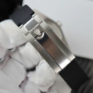 Đồng Hồ Rolex DateJust Fake 11 Đính Đá 7 Màu Dây Cao Su 41mm (2)