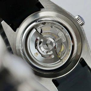 Đồng Hồ Rolex DateJust Fake 11 Đính Đá 7 Màu Dây Cao Su 41mm (2)