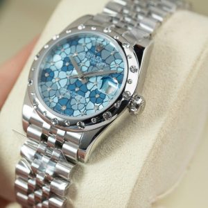 Đồng Hồ Rolex DateJust Lady 278344 Replica 11 Mặt Hoa Viền Đính Đá 31mm (2)