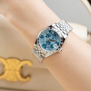 Đồng Hồ Rolex DateJust Lady 278344 Replica 11 Mặt Hoa Viền Đính Đá 31mm (2)