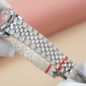 Đồng Hồ Rolex DateJust Lady Replica 11 Mặt Hồng Cọc Số Đính Đá 31mm (2)