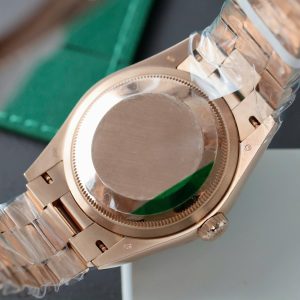 Đồng Hồ Rolex Day-Date Mặt Nham Thạch Chế Tác Bọc Vàng Thật Đính Moissanite GMF 36mm (2)