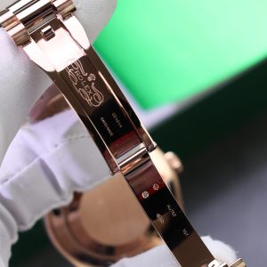 Đồng Hồ Rolex Day-Date Mặt Xanh Lá Cây Chế Tác Bọc Vàng Thật Trọng Lượng 186Gram QF 40mm (2)