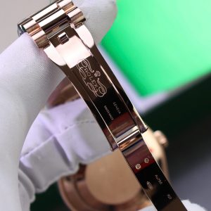 Đồng Hồ Rolex Day-Date Mặt Xanh Lá Cây Chế Tác Bọc Vàng Thật Trọng Lượng 186Gram QF 40mm (2)