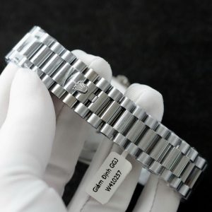 Đồng Hồ Rolex Day-Date Nam Chế Tác Đính Moissanite + Sapphire Baguette 40mm (2)