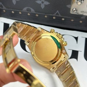 Đồng Hồ Rolex Daytona 126508 Mặt Xanh Green Chế Tác Mạ Vàng Xưởng THB 40mm (2)