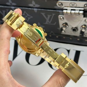 Đồng Hồ Rolex Daytona 126508 Mặt Xanh Green Chế Tác Mạ Vàng Xưởng THB 40mm (2)