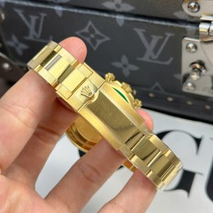 Đồng Hồ Rolex Daytona 126508 Mặt Xanh Green Chế Tác Mạ Vàng Xưởng THB 40mm (2)