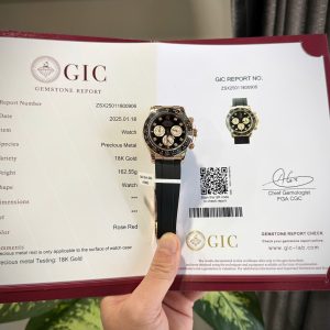 Đồng Hồ Rolex Daytona 126515 Chế Tác Mặt Đen Trọng Lượng 163Gram Bọc Vàng Thật 40mm (2)