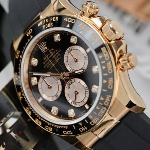 Đồng Hồ Rolex Daytona 126515 Chế Tác Mặt Đen Trọng Lượng 163Gram Bọc Vàng Thật 40mm (2)