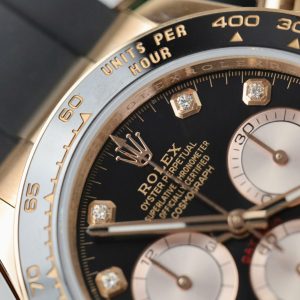 Đồng Hồ Rolex Daytona 126515 Chế Tác Mặt Đen Trọng Lượng 163Gram Bọc Vàng Thật 40mm (2)