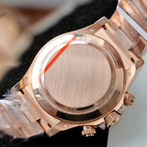 Đồng Hồ Rolex Daytona Mặt Đen Chế Tác Bọc Vàng Đính Kim Cương Moissanite Baguette 40mm (2)